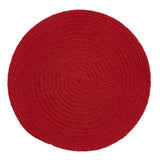 Solid Red Braided Placemats-Lange General Store