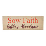 Sow Faith Gather Abundance Sign-Lange General Store