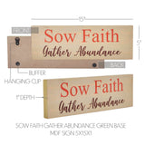 Sow Faith Gather Abundance Sign-Lange General Store