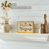 Spring Blessings w/ Butterflies Framed Wall Sign-Lange General Store