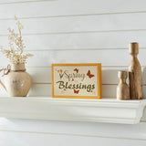 Spring Blessings w/ Butterflies Framed Wall Sign-Lange General Store