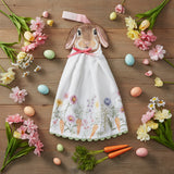Spring Bunnies Hang-Up Kitchen Towel-Lange General Store