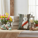 Spring Bunny And Carrot Pillow-Lange General Store