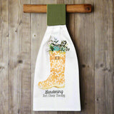 Spring Garden Hand Tie Towel-Lange General Store