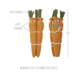 Spring In Bloom Bundle of 3 Carrots Orange-Lange General Store