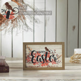 Spring In Bloom Happy Easter Floral w/ Songbird Wall Sign-Lange General Store