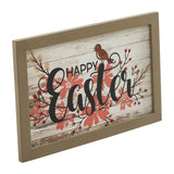 Spring In Bloom Happy Easter Floral w/ Songbird Wall Sign-Lange General Store