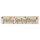 Spring In Bloom Hello Springtime w/ Flowers Wall Sign-Lange General Store