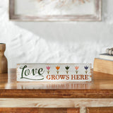 Spring In Bloom Love Grows Here w/ Tulips Wall Sign-Lange General Store