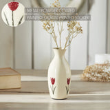 Spring In Bloom Metal Tulip Flower Vase-Lange General Store