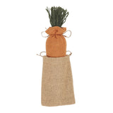 Spring In Bloom Mini Burlap Sack with Carrot-Lange General Store