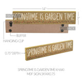 Spring In Bloom Springtime is Garden Time Sign-Lange General Store