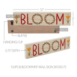 Spring In Bloom Tulips & BLOOM Wall Sign-Lange General Store