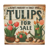 Spring In Bloom Tulips For Sale Block Sign-Lange General Store