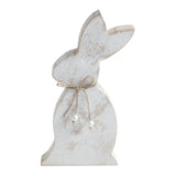 Spring In Bloom Wooden Upright Bunny Silhouette w/ Twine-Lange General Store