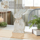 Spring In Bloom Wooden Upright Bunny Silhouette w/ Twine 13.75"-Lange General Store