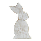 Spring In Bloom Wooden Upright Bunny Silhouette w/ Twine 13.75"-Lange General Store