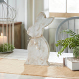 Spring In Bloom Wooden Upright Bunny Silhouette w/ Twine 13.75"-Lange General Store