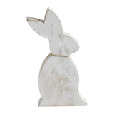 Spring In Bloom Wooden Upright Bunny Silhouette w/ Twine-Lange General Store