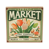 Spring Market Flowers Sale Block Sign-Lange General Store