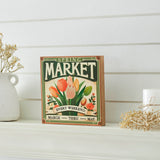 Spring Market Flowers Sale Block Sign-Lange General Store