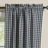 Stanton Black Long Panel Curtains-Lange General Store