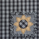 Stanton Black Sunflower Placemats-Lange General Store