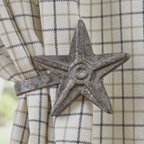 Star Curtain Tie Backs - Galvanized-Lange General Store