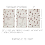 Star Of Wonder Tea Towel Set-Lange General Store