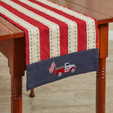 Star Spangled Truck Table Runner-Lange General Store