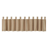 Stitched Burlap Natural Valance