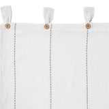 Stitched Burlap White Long Panel Curtains-Lange General Store