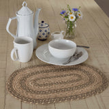 Cobblestone Braided Oval Placemat-Lange General Store