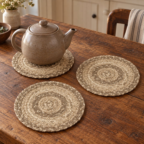 Stonebrook Braided Trivet 8" Set of 3
