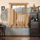 Stratford Burlap Tier Curtains 36"-Lange General Store