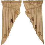 Stratton Burlap Prairie Curtains-Lange General Store