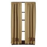 Stratton Burlap Short Panel Curtains-Lange General Store