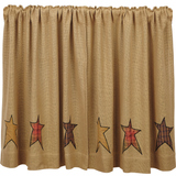 Stratton Burlap Applique Star Tier Set 36" - Lange General Store