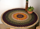 Sunflower Bloom Braided Rug-Lange General Store