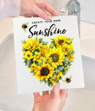 Sunflower Create Your Own Sunshine Swedish Dish Cloth-Lange General Store