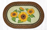 Sunflowers Braided Rug-Lange General Store