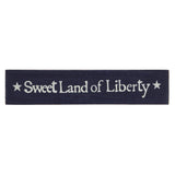 Sweet Land Of Liberty Blue Wooden Sign-Lange General Store