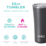 Swig Grey Tumbler, 22oz.-Lange General Store