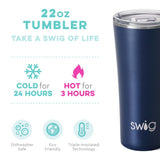 Swig Navy Tumbler, 22oz.-Lange General Store