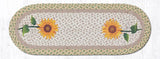 Tall Sunflowers Braided Table Runner-Lange General Store