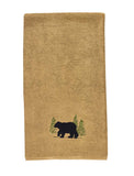 Tan Black Bear Bath Towels-Lange General Store