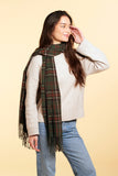 Taylor Plaid Scarf - Green-Lange General Store