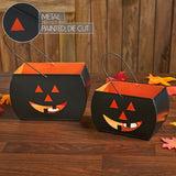 Tealight Holders Trick Or Treat Black Set of 2-Lange General Store