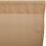 Templeton Tobacco Cloth Khaki Fringed Swag Curtains-Lange General Store