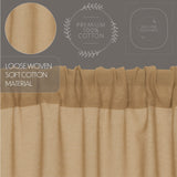Tobacco Cloth Khaki Valance 72"-Lange General Store